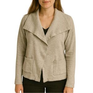 Eddie Bauer Merino Wool Blend Airplane Cardigan Sweater Women’s Large Teacher
